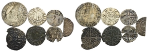 Group of Seven [7] Medieval AR Coins.