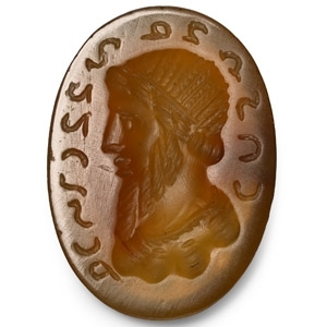 Parthian Carnelian Gemstone with Bust