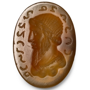 Parthian Agate Gemstone with Bust
