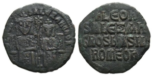 Leo VI the Wise, with Alexander AE Follis.