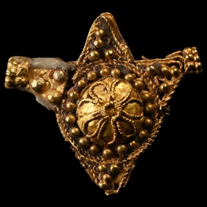 Byzantine Gold Filigree Bead