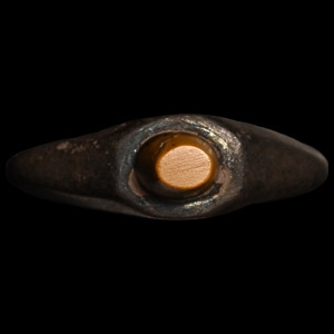 Roman Silver Childs Ring with Gemstone