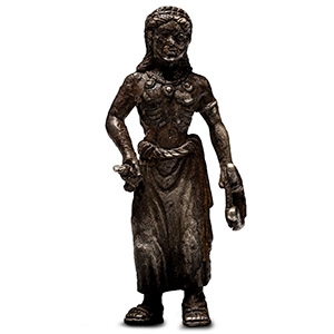 Roman Archaising Silver Statuette