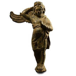 Roman Bronze Statuette of Eros Disguised as Actor