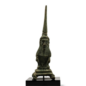 Roman Bronze Pricket Candlestick