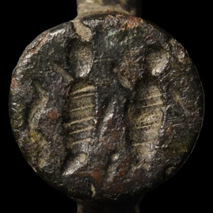 Western Asiatic Bronze Ring with Processional Figures