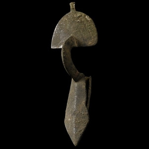 Frankish Bronze Radiate-Headed Brooch