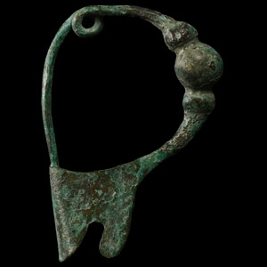 Greek Bronze Bow Brooch