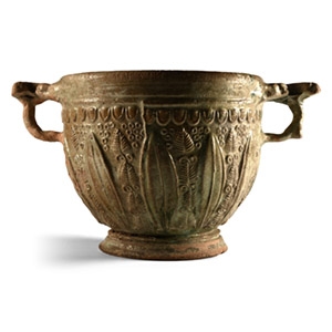 Roman Lead-Glazed Lotus Cup