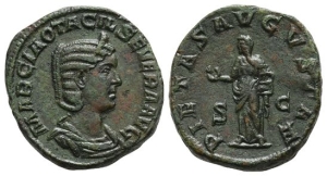 Otacilia Severa, Augusta AE Sestertius.