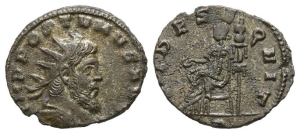 Aureolus, Romano-Gallic Usurper BI Antoninianus.