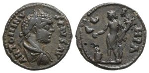 Caracalla AE Assarion of Parium, Mysia.