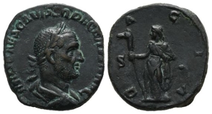 Trajan Decius AE Sestertius.