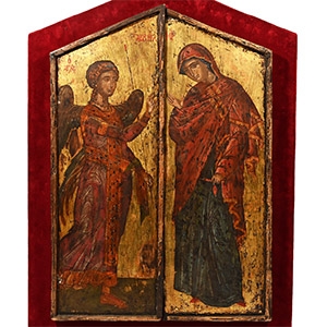 Doors with Annunciation of the Virgin Scene