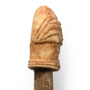 Western Asiatic Whetstone with Lion-Headed Terminal