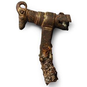 Luristan Gilt-Bronze Horse Bit Terminal