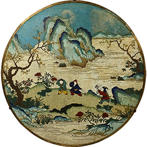 Japanese Cloisonne Enamelled Copper Dish
