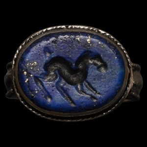 Sasanian Gemstone in Silver Ring