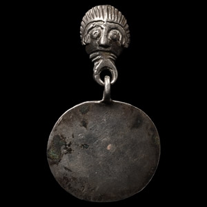 Parthian Silver Horse Harness Pendant Hanger with Face