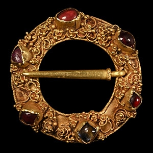 The Eastchurch Medieval Gold Gem-Set Annular Brooch