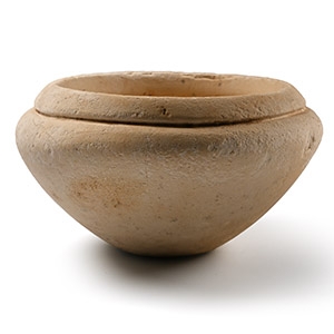 Egyptian Alabaster Bowl with Thickened Rim
