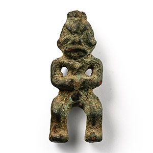 Assyrian Bronze Amulet in the Shape of Humbaba