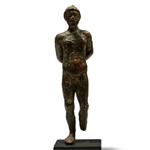 Hellenistic Bronze Figure of a Bound Captive