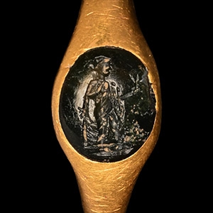 Roman Gold Ring with Spes Gemstone