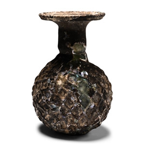 Roman Glass Sprinkler Vessel with Net Pattern