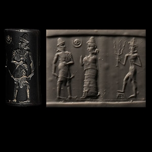 Old Babylonian Haematite Cylinder Seal
