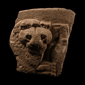 Sumerian Limestone Plaque with Lion