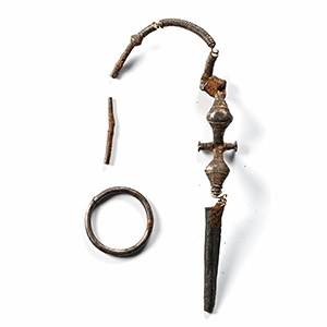 Greek Silver Wire Fibula