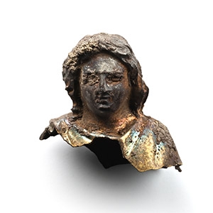 Roman Silver Bust Fragment