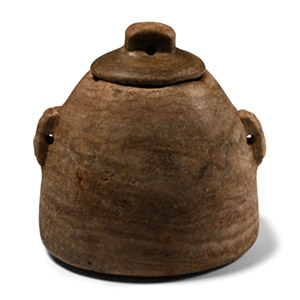 Sumerian Stone Kohl Pot with Two Suspension Holes