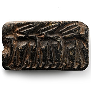 Western Asiatic Steatite Seal with Animals