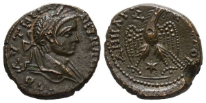 Elagabalus AE Tetradrachm of Antioch, Seleucis and Pieria.