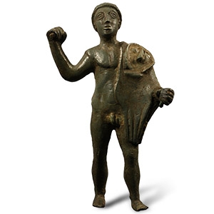 Etrusco-Italic Bronze Figure of Young Hercules