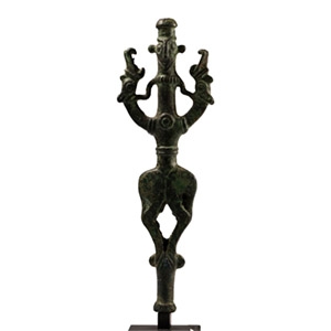 Luristan Bronze Finial with Master of Animals