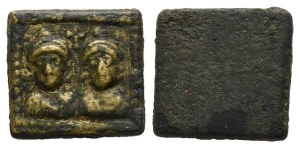 Honorius and Theodosius II AE Exagium Solidi Weight.