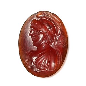 Roman Carnelian Gemstone of Athena