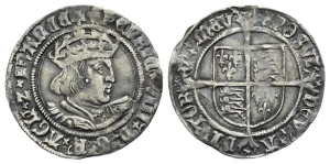 England. Tudor, Henry VIII AR Groat.