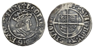 England. Tudor, Henry VIII AR Halfgroat.