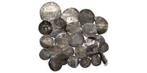 Group or Twenty-Five [25] England, Tudor AR Coins.