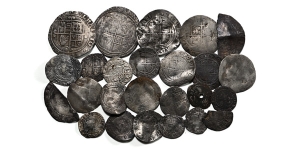 Group of Twenty-Five [25] England, Tudor AR Coins.