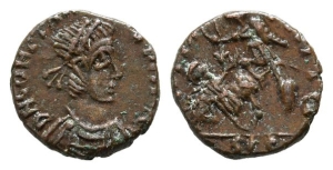 Romano-British Imitation of possibly Constantius II AE 12mm.