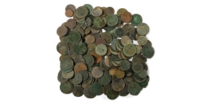 Group of One Hundred and Fifty [150] Unsorted As Found Coins.