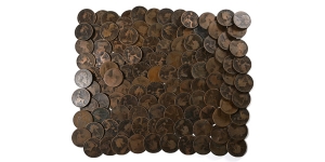 Group of One Hundred and Sixteen [116] Unsorted Circulated Mainly Victorian Pennies.