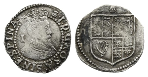 England. Stuart, James I AR Penny.
