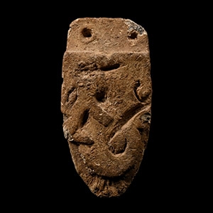 Anglo-Saxon Carolingian Lead Strap End