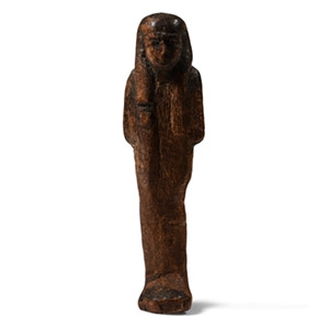 Egyptian Wooden Funerary Shabti Figurine